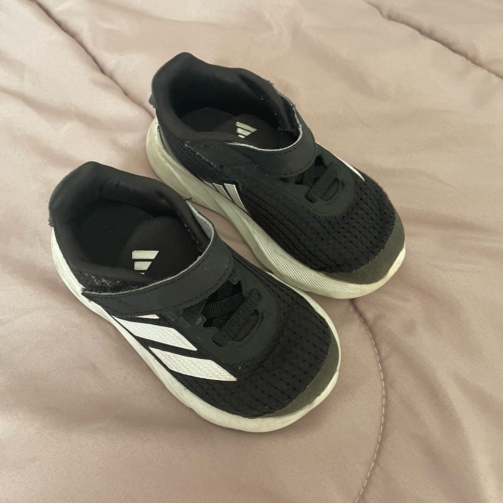 Adidas Black and White Baby Sneakers